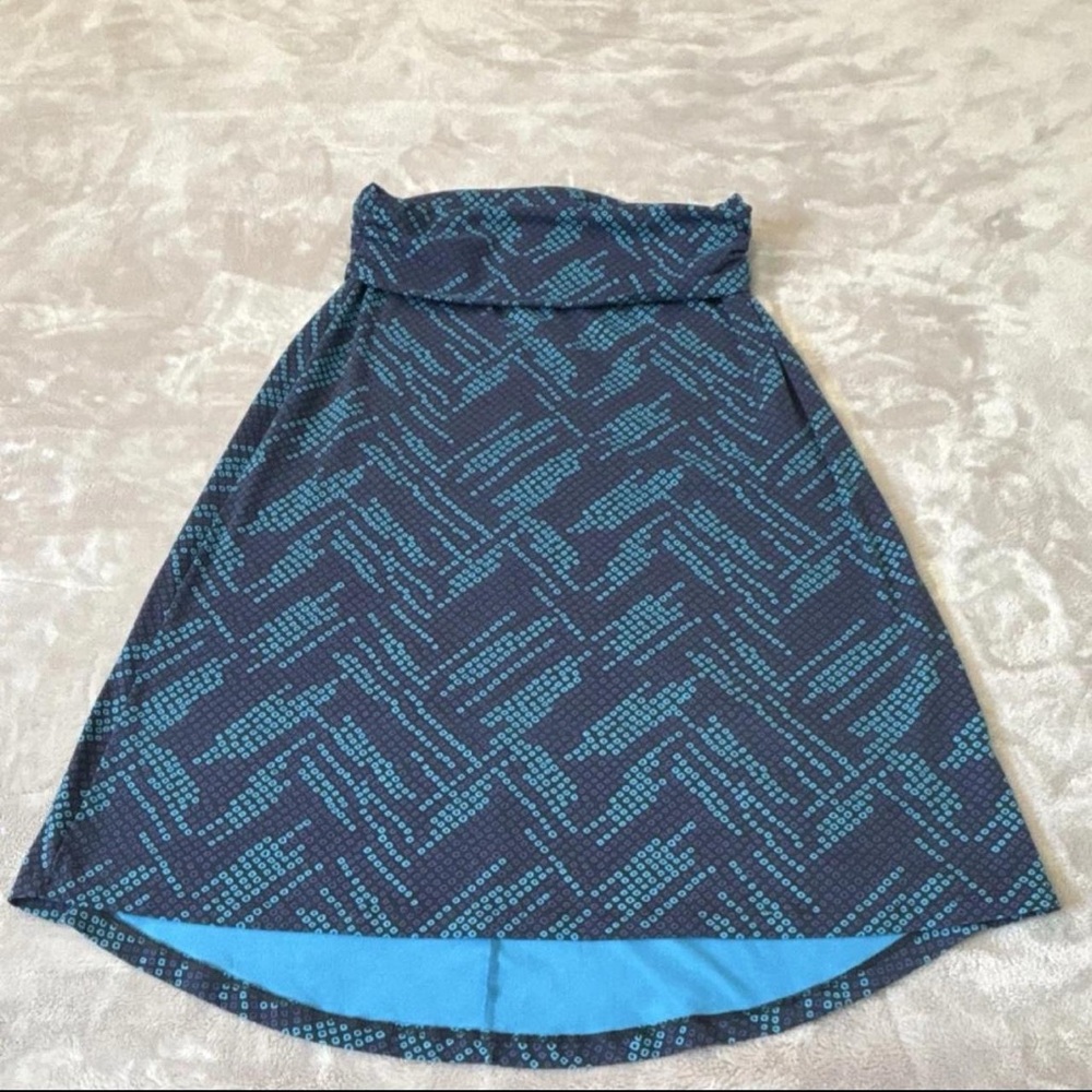 Eddie Bauer Blue Geometrical Women's Skirt